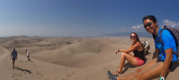 Photo of people at the Sand Dunes in Colorado